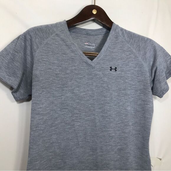 Under armour shirt womens medium loose fit heat gear tech tee - Picture 3 of 5